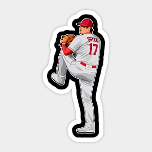 Shohei Ohtani #17 Pitches Sticker